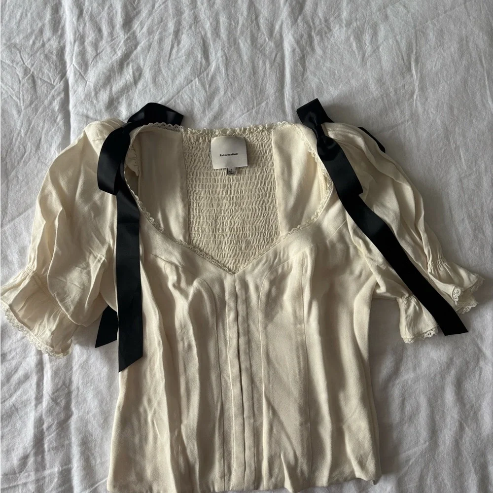 Reformation Inara Top in Gossamer